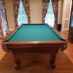 8' Slate Tournament-grade Connelly Catalina Mahogany Pool Table with Ping Pong Top